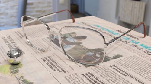Steel-framed glasses preview image